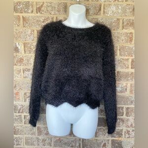 NEW LUCY PARIS Lola Glitter sweater in black size Medium Retails $80